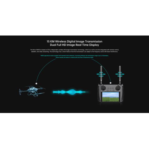 SIYI MK15 Mini HD Handheld Agriculture Drone Remote Controller With 5.5 Inch Touchscreen 1080p Image Transmission System 3.5KM