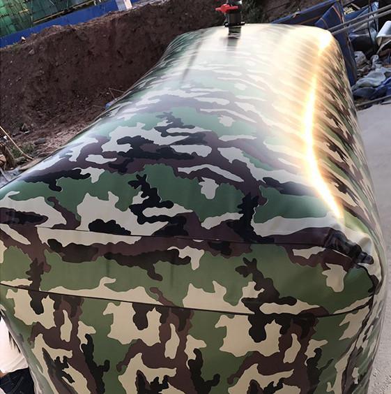 Tanque de armazenamento de água de PVC do exército para irrigação agrícola e combate a incêndios 1000L