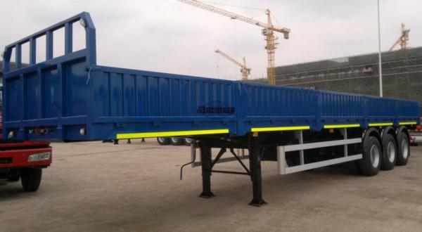 Bulk Cargo / Container Semi Trailer 400 - 600mm Sidewall Height 50T Payload