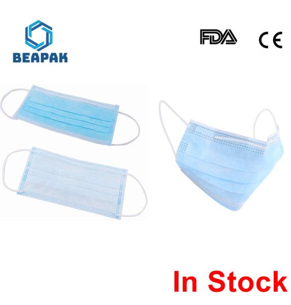 Anti Dust Virus Mask Windproof 3 Ply Face Mask Breathable Non-woven