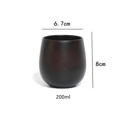 Inche copos bebendo de madeira Logo Coffee Drinking Mugs gravado customizável