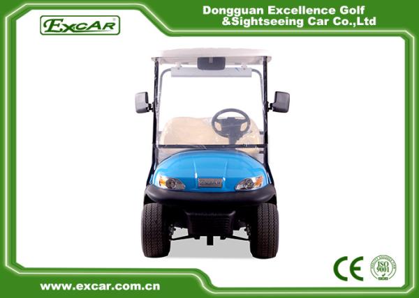 48V 3.7KW 2 Seater Electric Golf Carts Taly Axle / Hotel Buggy Car