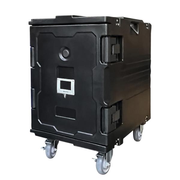 Transportador de Bandejas de Alimentos de 20 libras, Irrompible, Ultra Aislado, para Catering, Negro