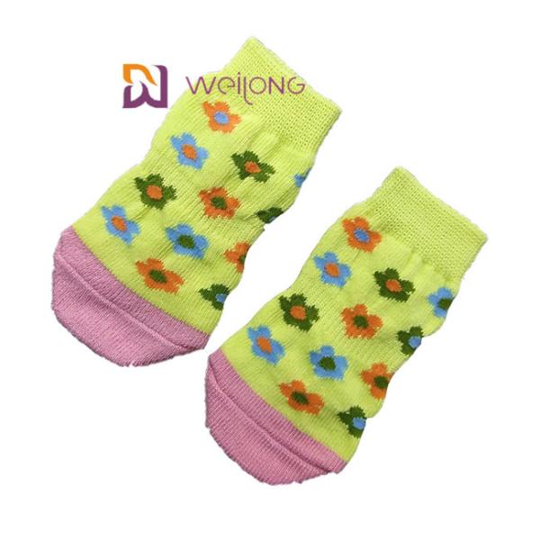 Выскальзывание любимца анти- вяжет носки Socks&Cat собаки с резиновым протектором лапки подкрепления