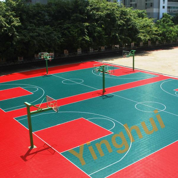 Outdoor Interlocking Sports Tiles Backyard 3x3 Basketball Court Flooring Tiles Mat