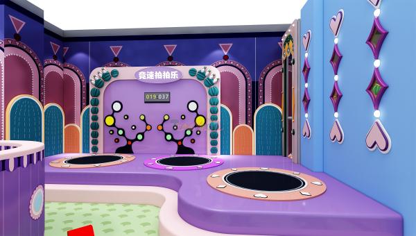 Purple Indoor Amusement Park Equipment Unisex Childrens Indoor Play Equipment