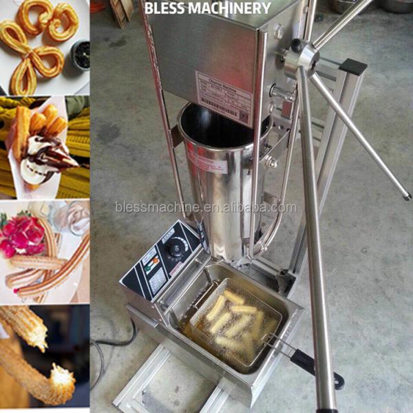 5 molds Stainless steel Churros Machine 1100*600*570mm