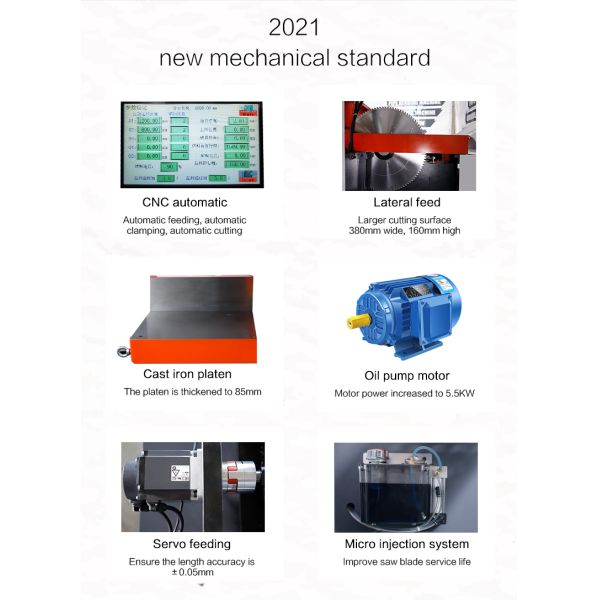 High Precision Cutting Machine 455CNC Automatic Aluminum Cutting Machine