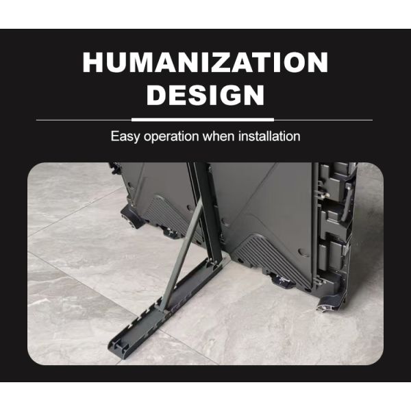 YUYI LED Stadium Screen with Arc Splicing Adjustable Bracket and Cooling Fans for Outdoor Rental LED Display