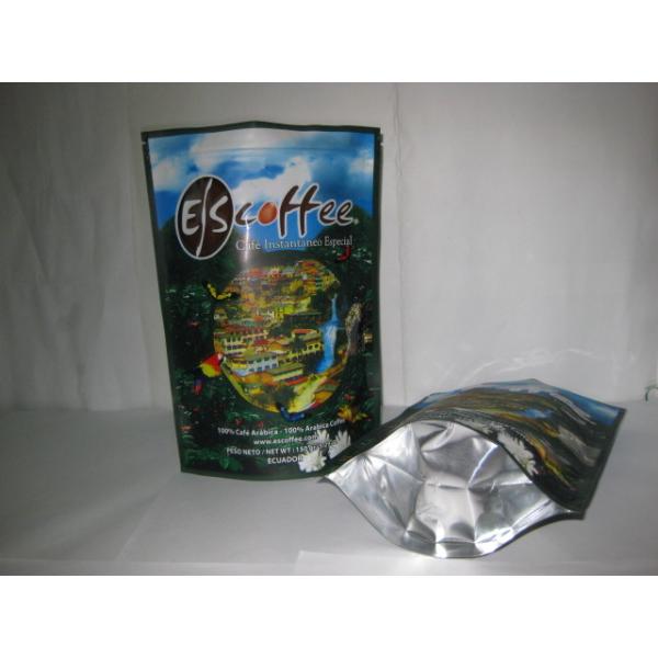 Coffee k Foil Packaging Bags Printing Stand Up Glossy Finish