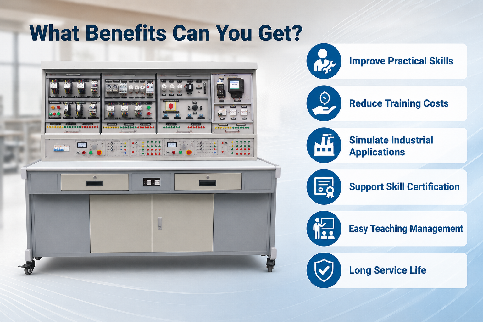 Maintenance of electrical control and instrumentation lighting training and assessment devices