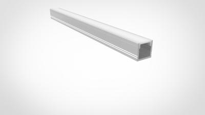 Alumínio montado de superfície 15*16mm da extrusão do canal linear da tira da luz do diodo emissor de luz