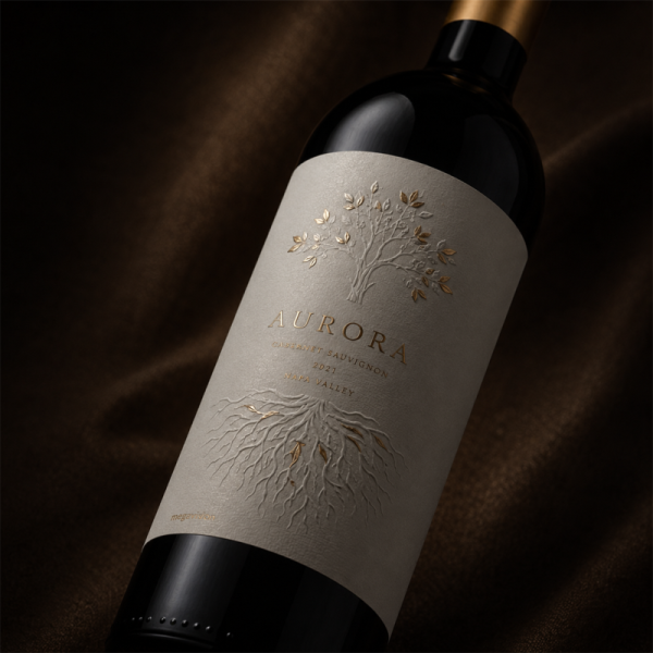 Factory Supply Quick Production Personalized Premium High End Wine Whisky Tequila Rum Bottle Labels Gold Foil Raised UV