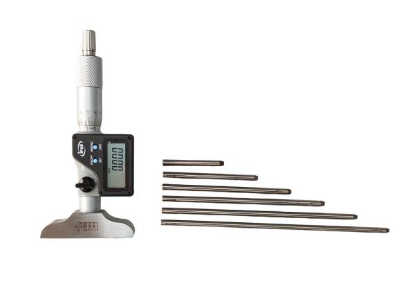 IP65 0-150 mm Outils numériques de mesure de profondeur micrométrique avec bâton à pointe de carbure