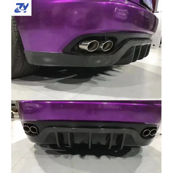 MC Style Carbon Fiber Car Rear Diffuser Down Spoiler for Maserati Gran Turismo GT