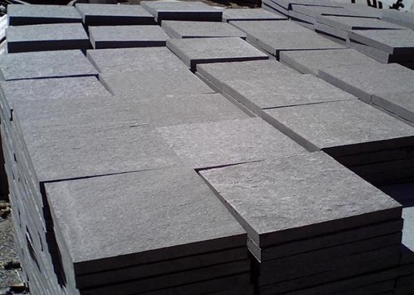 Black Granite Step Treads For Stair Step Polished / Other Finish Surface