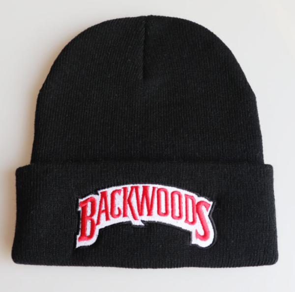 100% Acrylic Backwoods Warm Woolen Ladies Cap Embroidery Knitted Hip Hop Beanie Hat