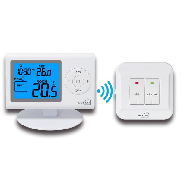 Termostato sem fio não programável para caldeira a gás