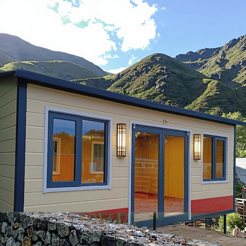 Detachable Modified Shipping Container House for Office Hotel Living Room Workshop and Outdoor Use Made of Steel