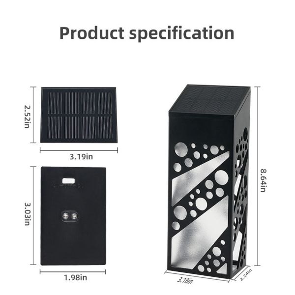 IP65 Waterproof Soalr Fence Lights For Garden