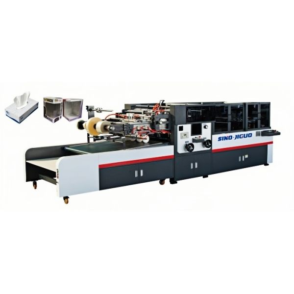 JIGUO Efficient Corner Cutting and Creasing Window Patching Machine For Packaging