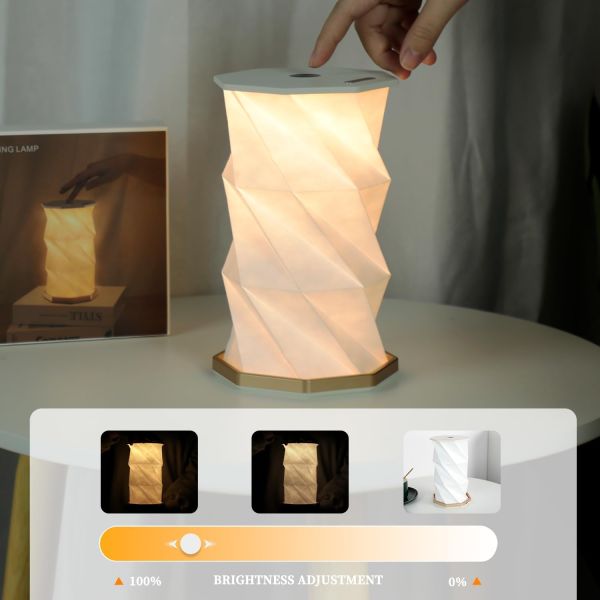 Modern ArtDeco Recyclable Origami Floor Lamp Bluetooth Light Fixture For Supermarket
