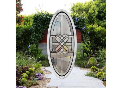 Fused Glass Soldering Entry Door Window Frame Clear Beveled Window Construction