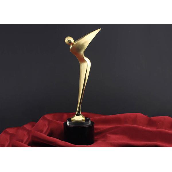 Rose Gold Plated Golf Trophy Awards , Longest Driver PGA Golf Trophies