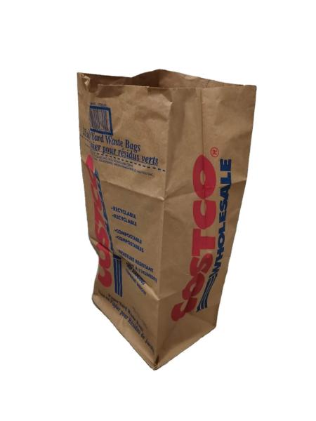 Waterproof 30 Gallons Extra Large Paper Lawn Bags Customized Solutions For Business