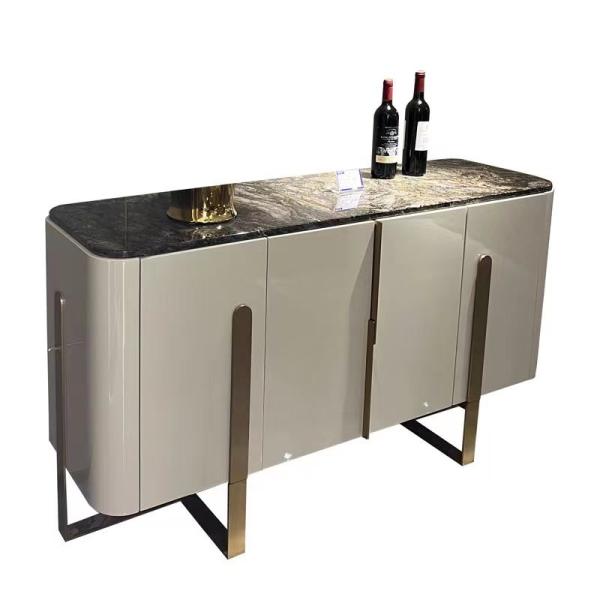 Marble Face Luxury Sideboard Cabinets With Drinks Fridge