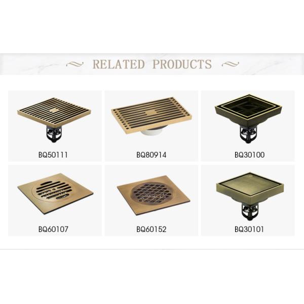 Modern Design Chrome Linear Floor Drain Cover Plate for Basin Usage in Modern Hotels