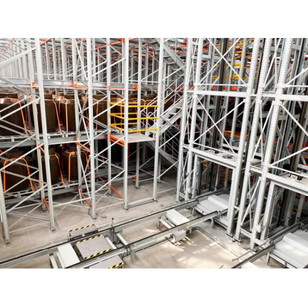 Two Way Radio Shuttle Cart And Carrier ASRS Automatic Storage And Retrieval System  Pallet Runner Rack System