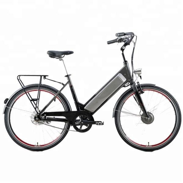 Single Speed 200-250W Green City Electric Bike for Europe Market 26 Inch A2B in Green