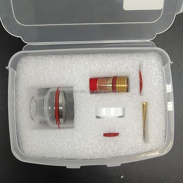 WP 17 18/26 TIG Welding Cup Kit with Glass Cup Collets Body Gas Lens and Ceramic Nozzle