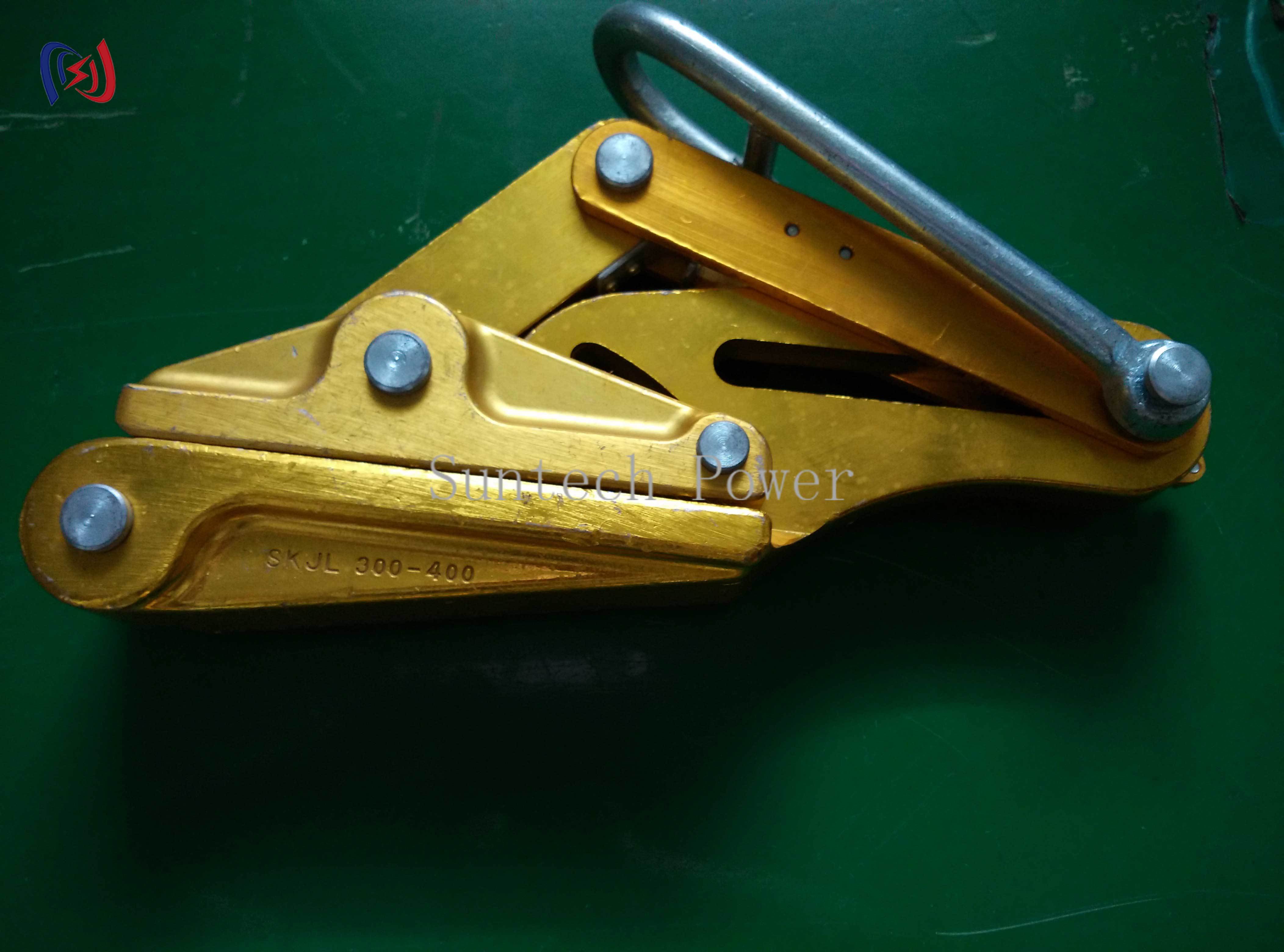 Non-Damaging 7075-T6 Aluminum Alloy Insulated Conductor Gripper with Self-Tightening Jaw Mechanism