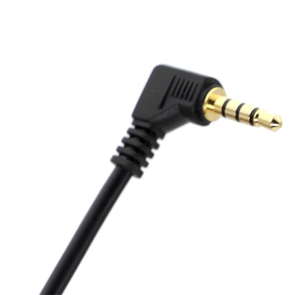 Custom 3 Pole Right Angle 2.5mm TRS to 3.5mm Mono TRRS Aux Stereo Audio Jack Cable