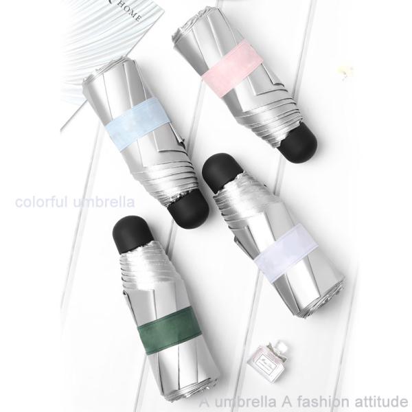 Mini Pocket Manual Umbrella with Customized Logo Print and Aluminium Fiberglass Ribs