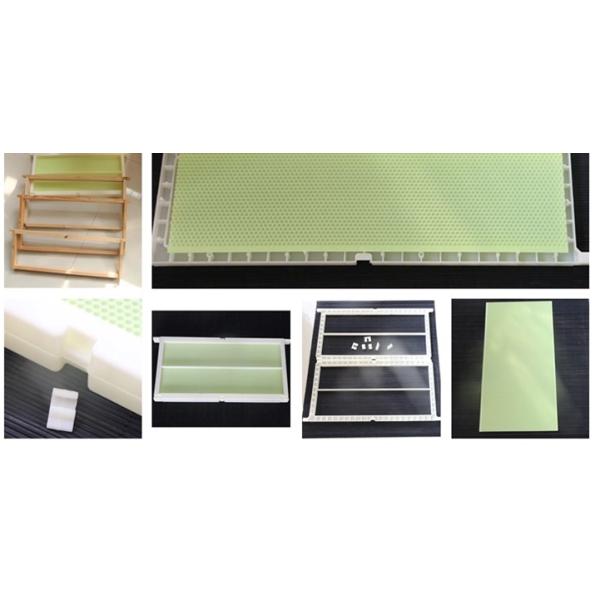 Folie de fondation en plastique vert en cire d'abeille en vrac pour apiculteurs