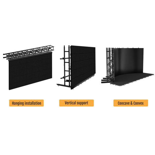 la pantalla llevada al aire libre 2 alquiler de la garantía P1.95 P2.5 del año llevó la pantalla de visualización para la exhibición llevada de alquiler al aire libre de la etapa