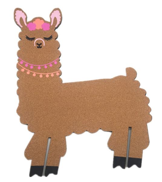 School Printed Personalised Decorative Cork Boards Alpaca Tiger Cactus ODM