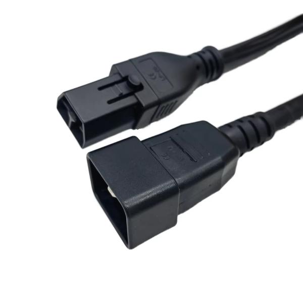 3-Core SAF-D-GIRD to C20 Extension Cable Male Female AC Power Cord for Computer Server Rack Equipment