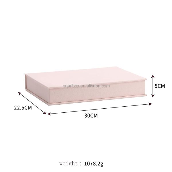 Girls Gift Large Capacity Travel Jewellery Case With Canvas Book Shape Microfiber Lining