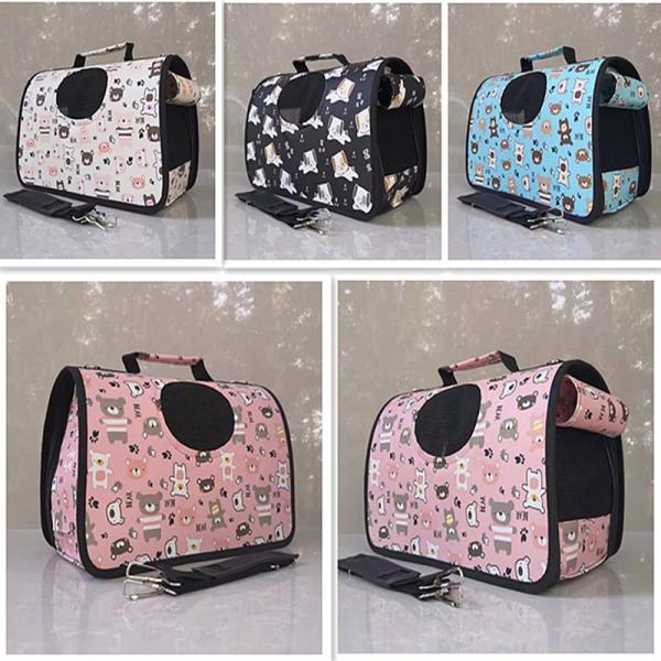 Single Shoulder Pet Carrier Bag Breathable Cat Travel Bags Portable