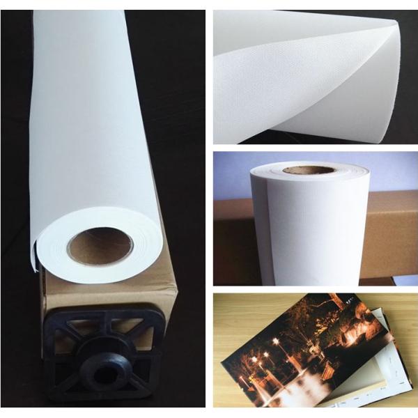 Rollo mate de la lona de algodón de la impresión del chorro de tinta del formato grande 380gsm para la tinta del solvente de Eco