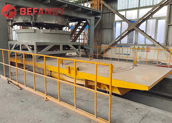 Carritos de transferencia de placas giratorias con acoplamiento de rotación flexible