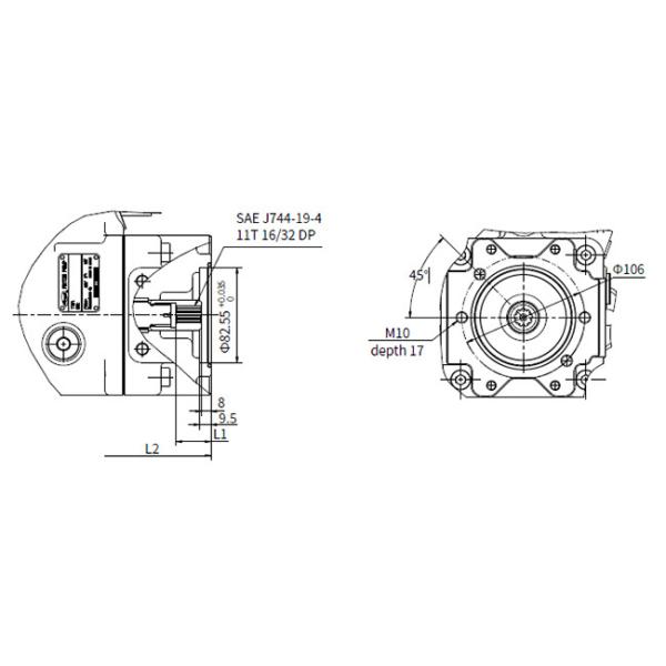 Trailer Hydraulic Power Control Unit With Cut-Off / Load Sense Control Electro-Proportional Torque