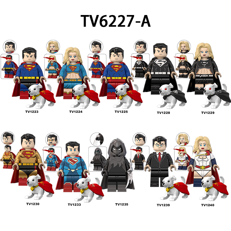 Superman Building Blocks Minifigures
