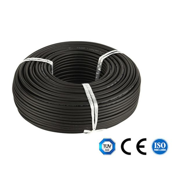 Solar Panel Systems Solar Direct Current Cable with 6.0mm Outer Diameter and Tinned Copper Conductor