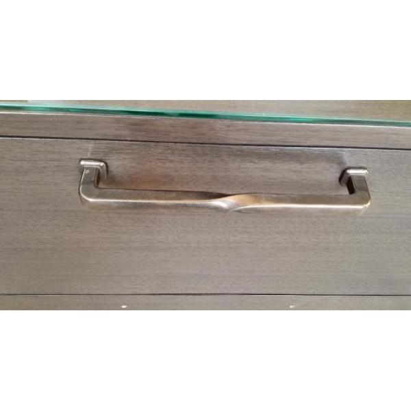 Queen Size Hotel Style Headboards 2 Night Stands Hospitality Case Goods Dark Walnut Color