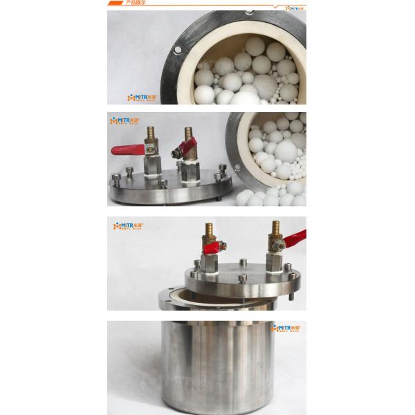 Alumina Lined Vacuum Ball Mill Jar Ceramic Grinding Pot / Tank Long Life